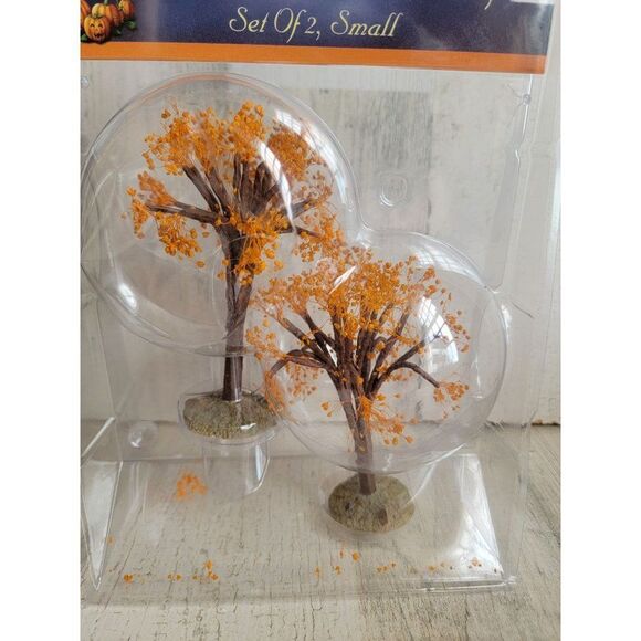 Lemax Pumpkin Hollow Autumn rust tree Halloween Village accessory small - Picture 2 of 6